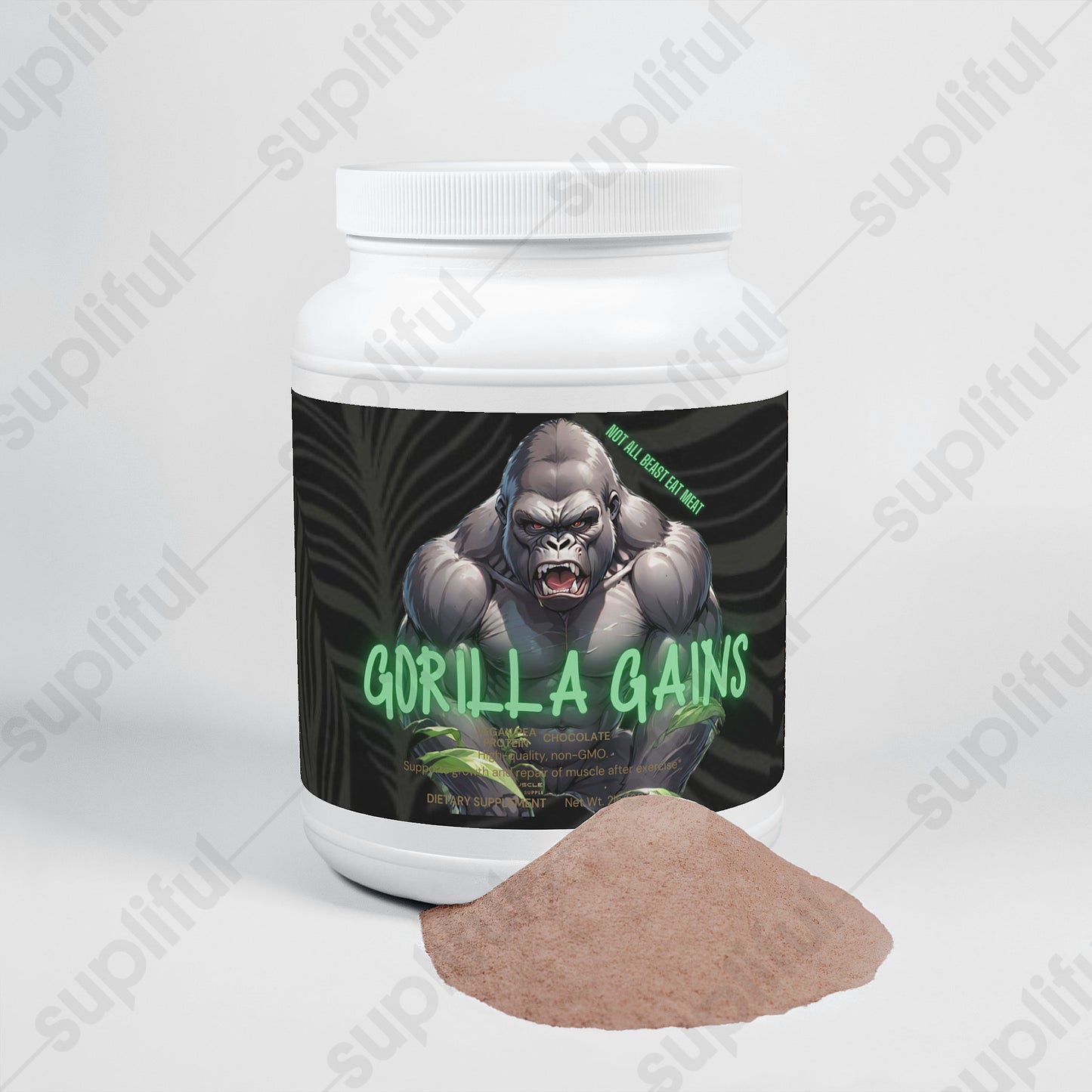 GORILLA GAINS Vegan Pea Protein Isolate (Chocolate)