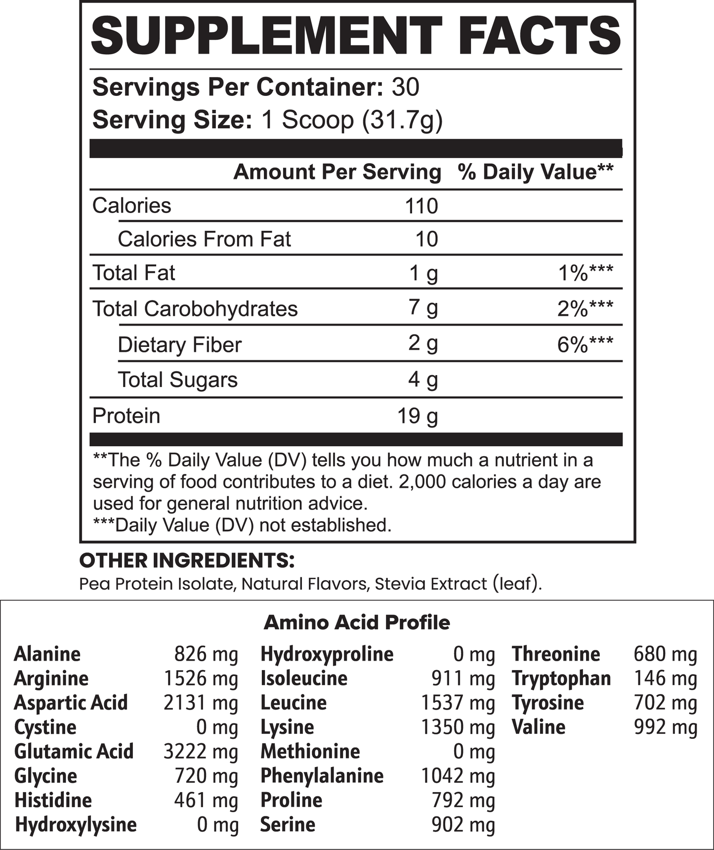 GORILLA GAINS Vegan Pea Protein Isolate (Chocolate)