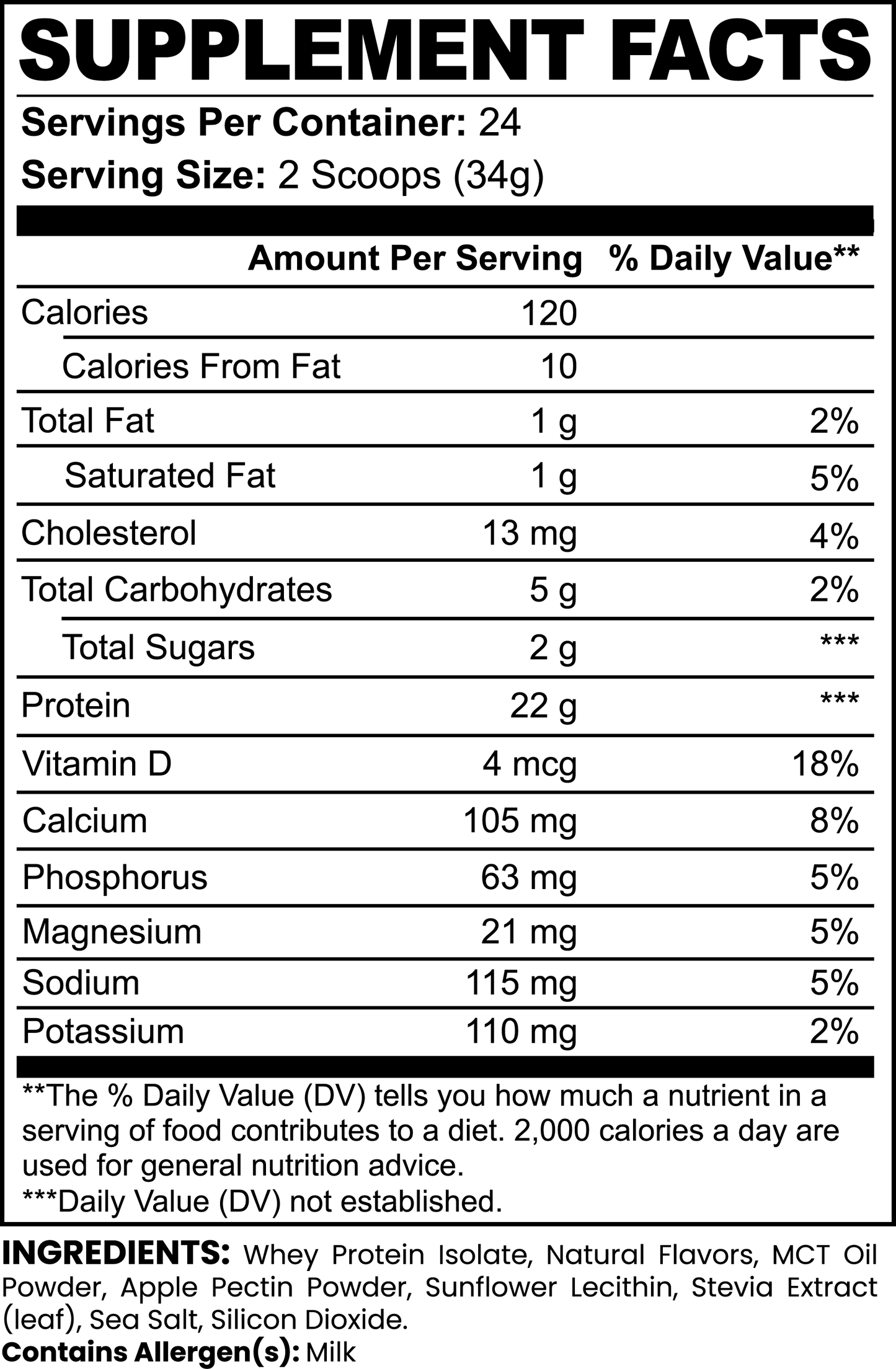 GORILLA GAINS Advanced 100% Whey Protein (Vanilla)