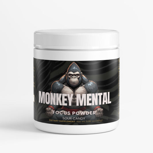 MONKEY MENTAL.  Focus Powder (Sour Candy)